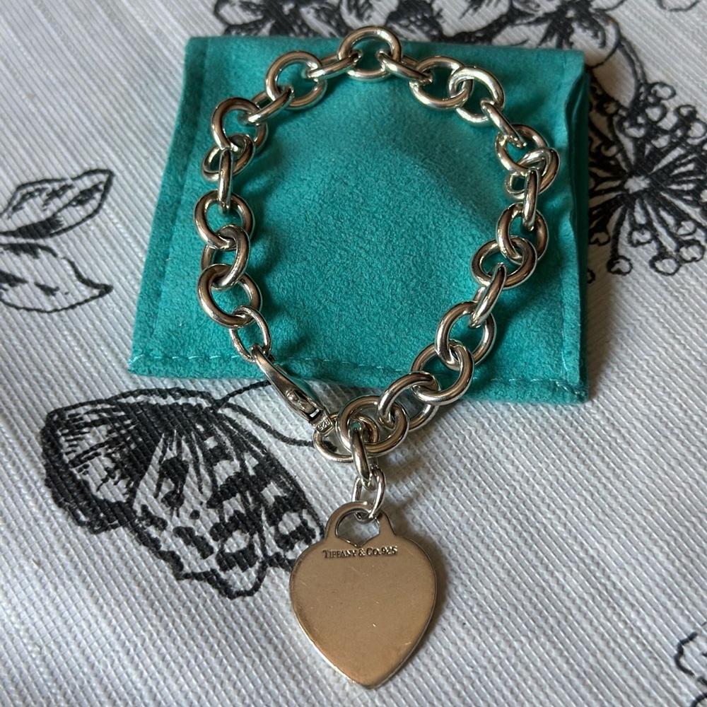 Tiffany & Co Heart Tag Charm Bracelet
